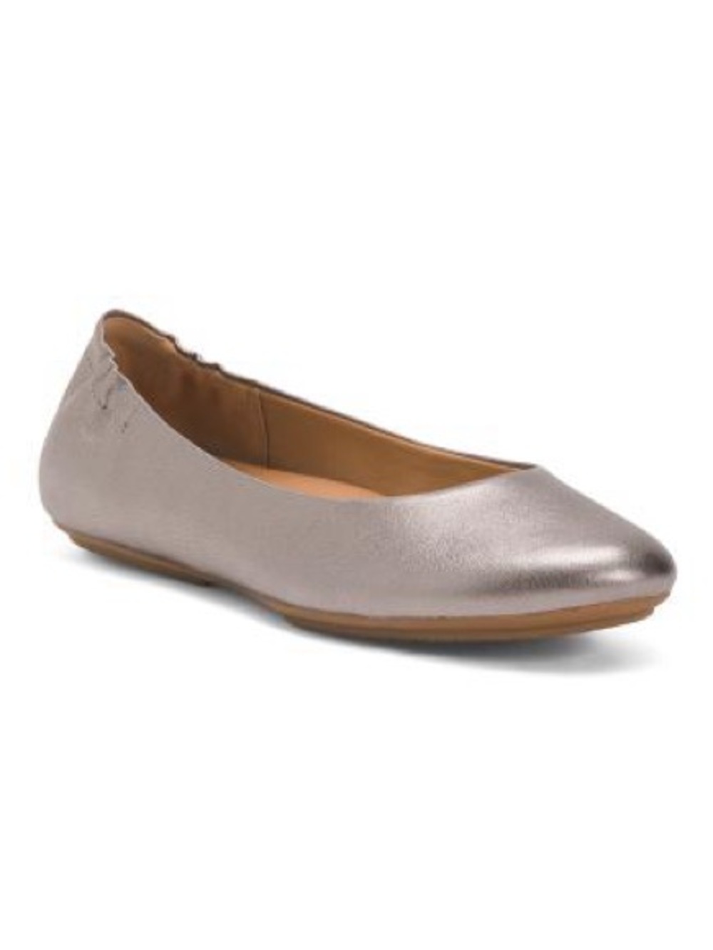 Dansko Mollie Metallic Taupe Slip-On Ballet Flat